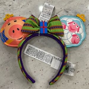 New Disney Parks Toy Story Christmas Holiday Minnie Mickey Ears Headband